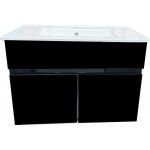 Vanity - D750WH - Wall Hung 750mm - Glossy Black Series